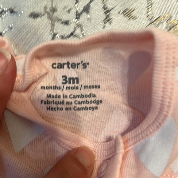 6 piece lot mixed footies onsies  some NWT Carters / First Impressions 3 month - Picture 6 of 15